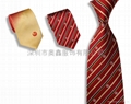 Customized logo jacquard polyester necktie 3