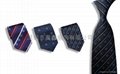 Customized logo jacquard polyester necktie