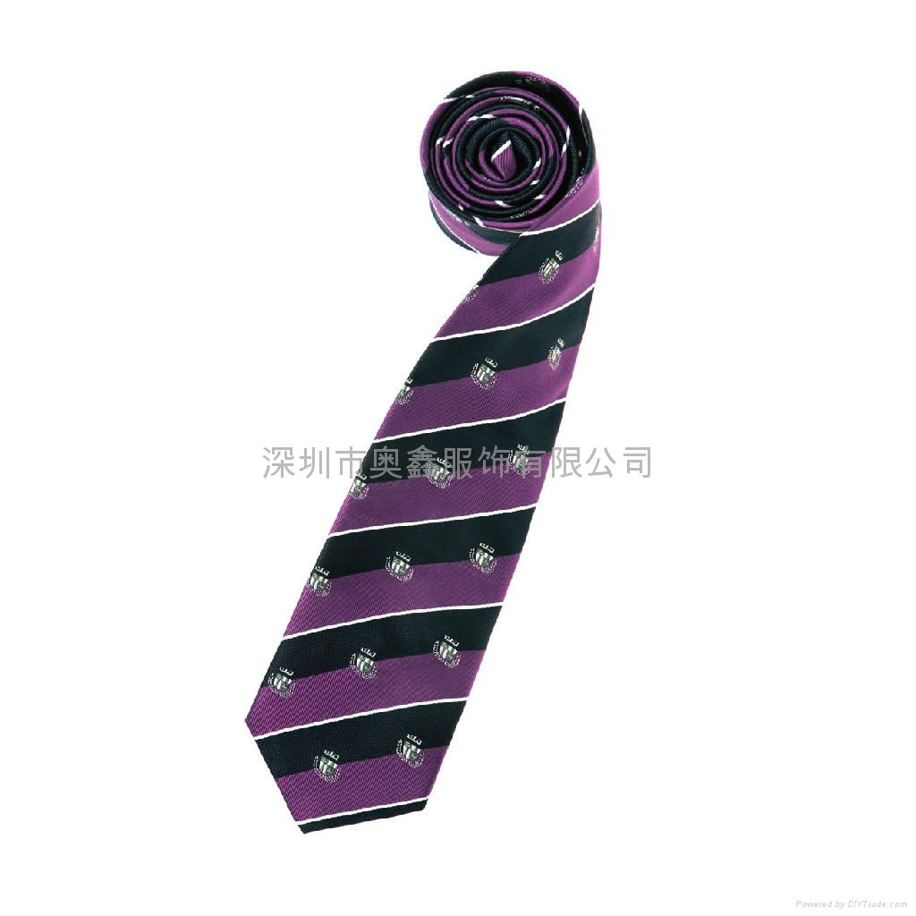 South Korea jacquard logo custom tie 3