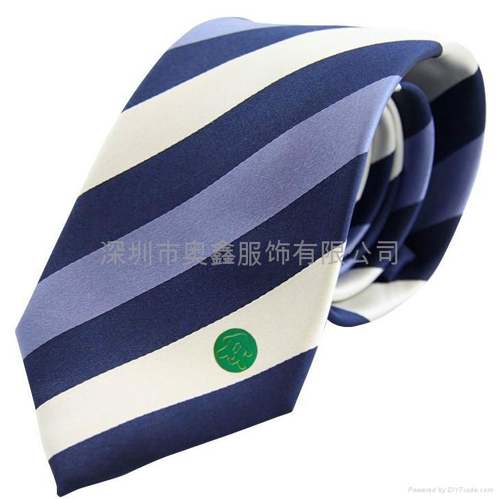 South Korea jacquard logo custom tie 4