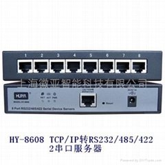 TCP/IP轉RS232/485/422 8串口服務器
