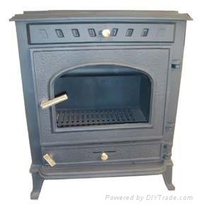 Cast iron stoves with boiler 2