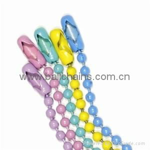  Color ball chain,Oil-painting color ball chain,Powder coated color ball chain