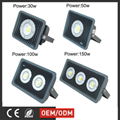 High lumen bridgelux cob waterproof outdoor ip65 led flood light  1