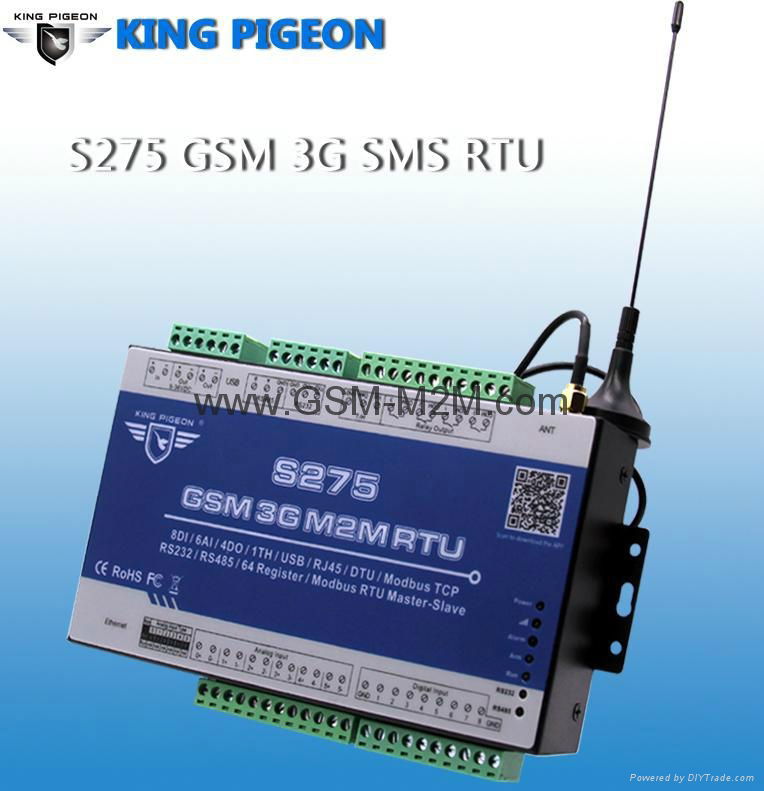 GSM GPRS RTU with multi IO For Remote Control Monitoring System 5
