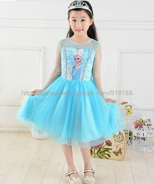 offer  frozen  anna dress  2014  princess  dress  for kids 