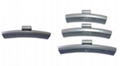 Zinc clip-on wheel weights for alloy rims 1