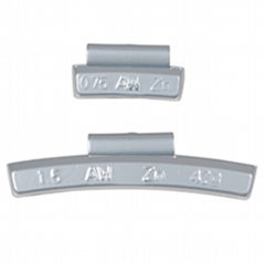 Zinc clip-on wheel weights for alloy