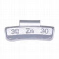 Zinc clip-on wheel weights for alloy rims 2