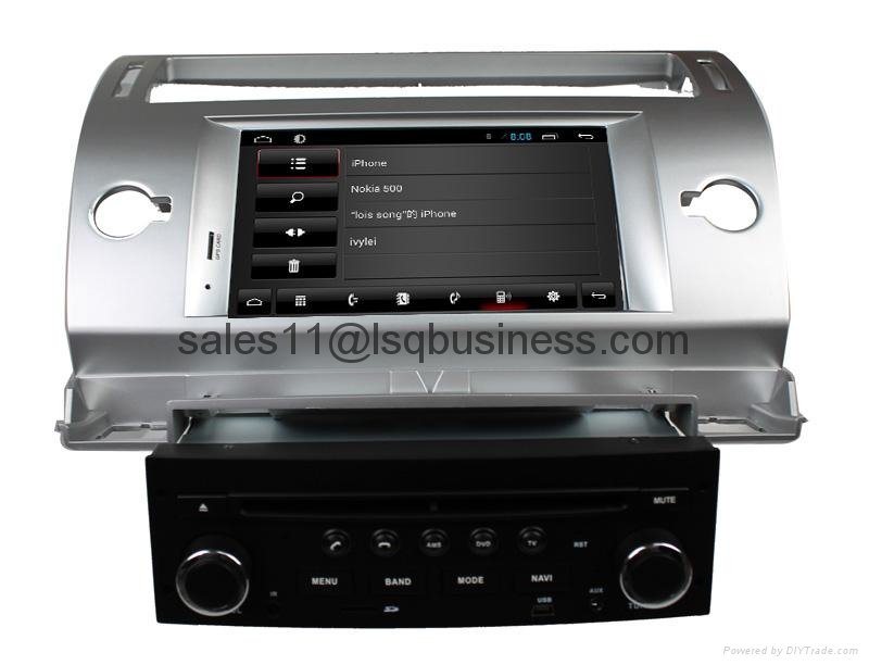 Pure Android 4.2.2 Autoradio DVD Player For Citroen C4 With Cortex A9  4