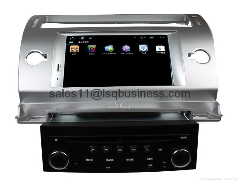Pure Android 4.2.2 Autoradio DVD Player For Citroen C4 With Cortex A9  5
