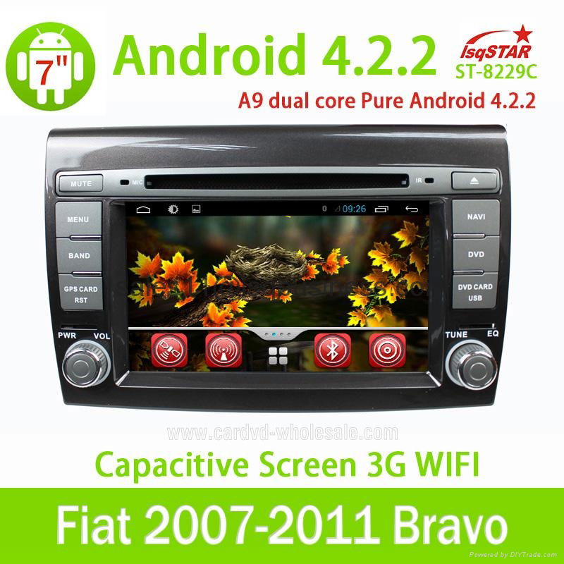 Lsqstar car dvd for FIAT Bravo 2007-2011with pure android 4.2 