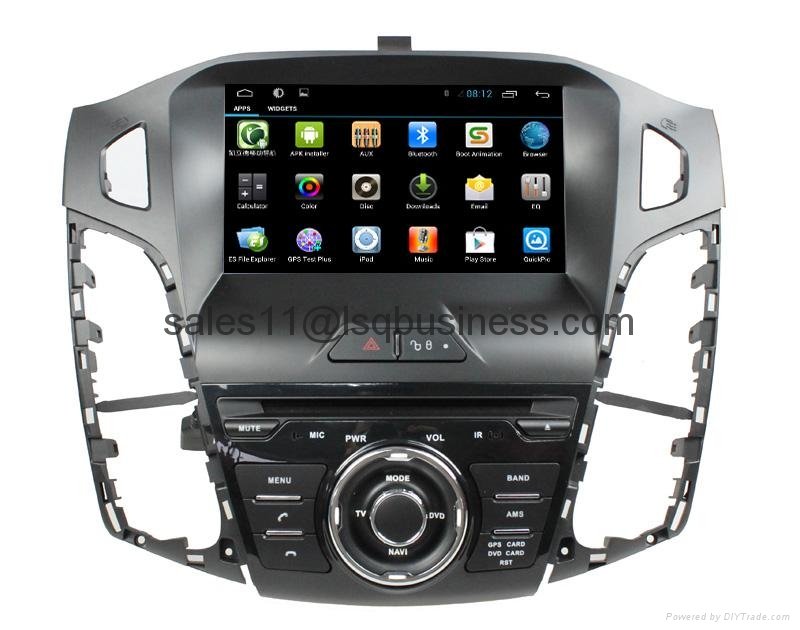 Android 4.2 capacitive touch screen car DVD player for Ford Focus 2012