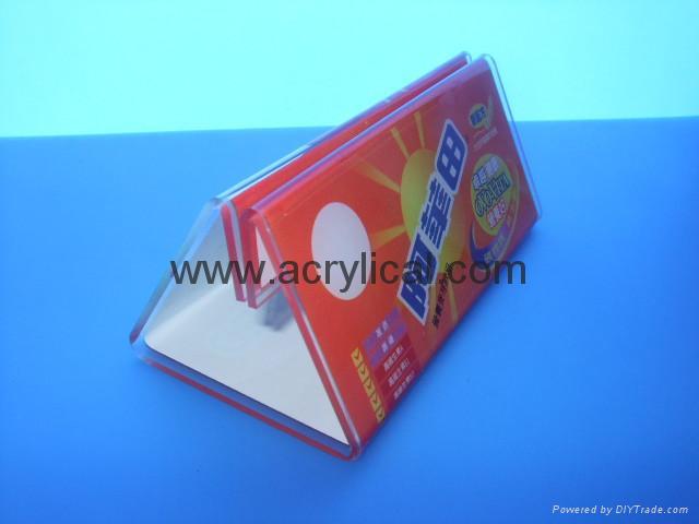 acrylic menu holder/table stands/table tent/SIGN  HOLDER