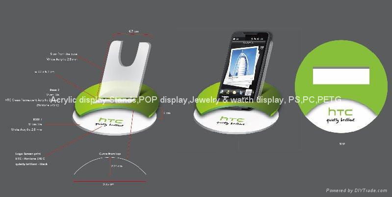 Acrylic mobile phone display stand /cell phone display stand