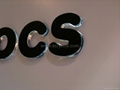 Wall mounted custom acrylic led light letter sign for retail store