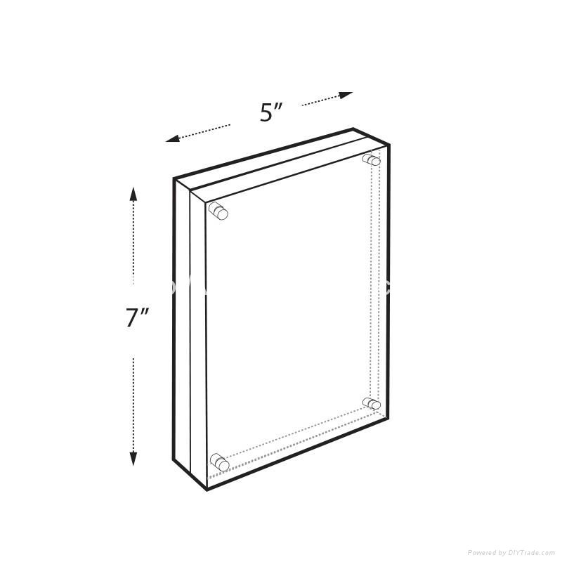 acrylic photo frame,The Heavy Magnetic Picture Frame preserves your photo between heavy sheets of clear acrylic that are held together by magnetic corners. Can be used vertically or horizontally and available in three sizes:2-1/2 X 3-1/2 X 3/4, 3 1/2'', 3 1/2'' x 5'', 4'' x 6'', 5'' x 7''.