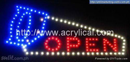 Wall mounted custom acrylic led light letter sign for retail store