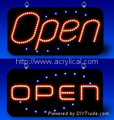 Outdoor Wall Mounted LED Rotating Light Box Signs 