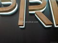 acrylic signage with Bamboo material