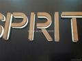 acrylic signage with Bamboo material