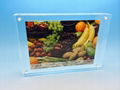 Acrylic photo frame,acrylic picture frame 12+12mm,The Heavy Magnetic Picture Frame preserves your photo between heavy sheets of clear acrylic that are held together by magnetic corners. Can be used vertically or horizontally and available in three sizes:2-1/2 X 3-1/2 X 3/4, 3 1/2  , 3 1/2   x 5  , 4   x 6  , 5   x 7  .