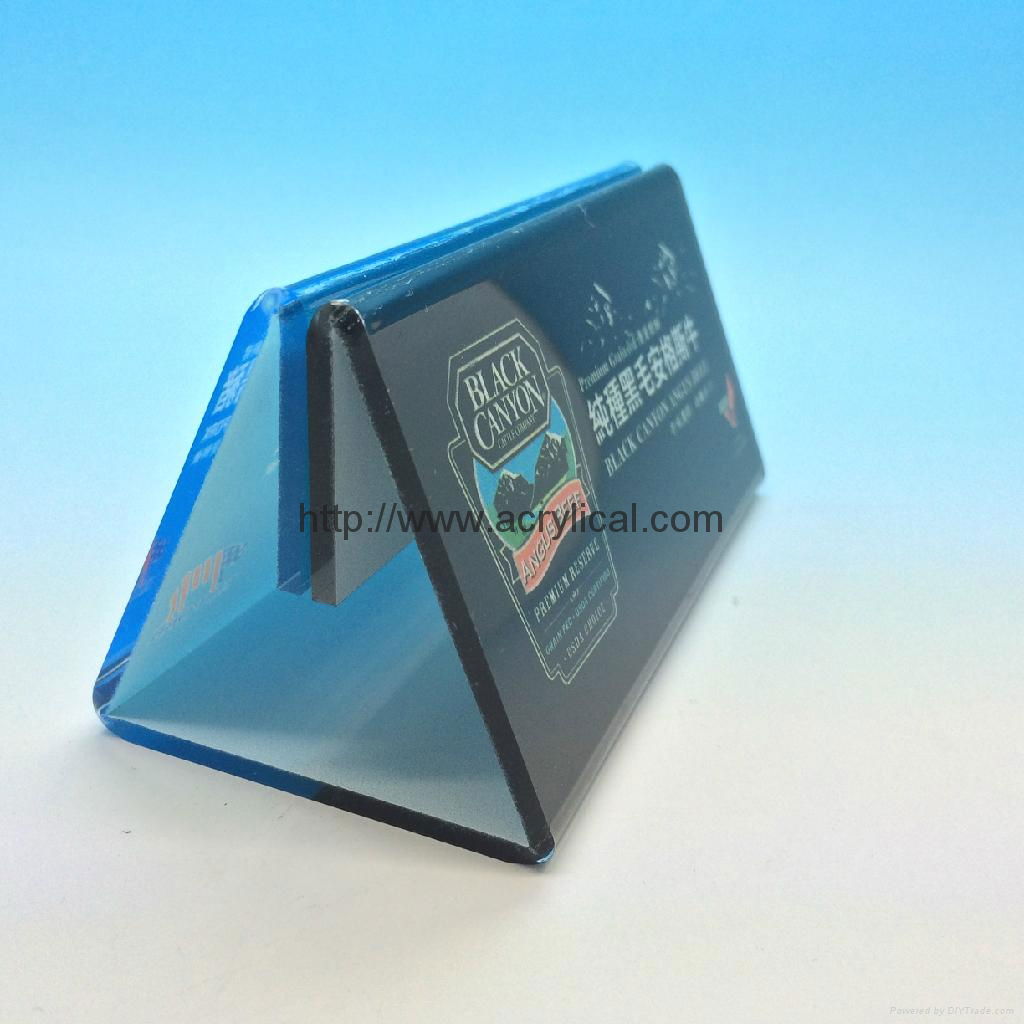 acrylic menu stand