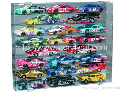  24 CAR ACRYLIC DISPLAY CASE - 24 FREE NAME PLATES