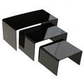 Acrylic Risers  Proudly and securely display collectibles, miniatures, models, dolls, awards and trophies with our Rectangular Acrylic Risers. They elevate your favorite treasures to keep them completely visible.