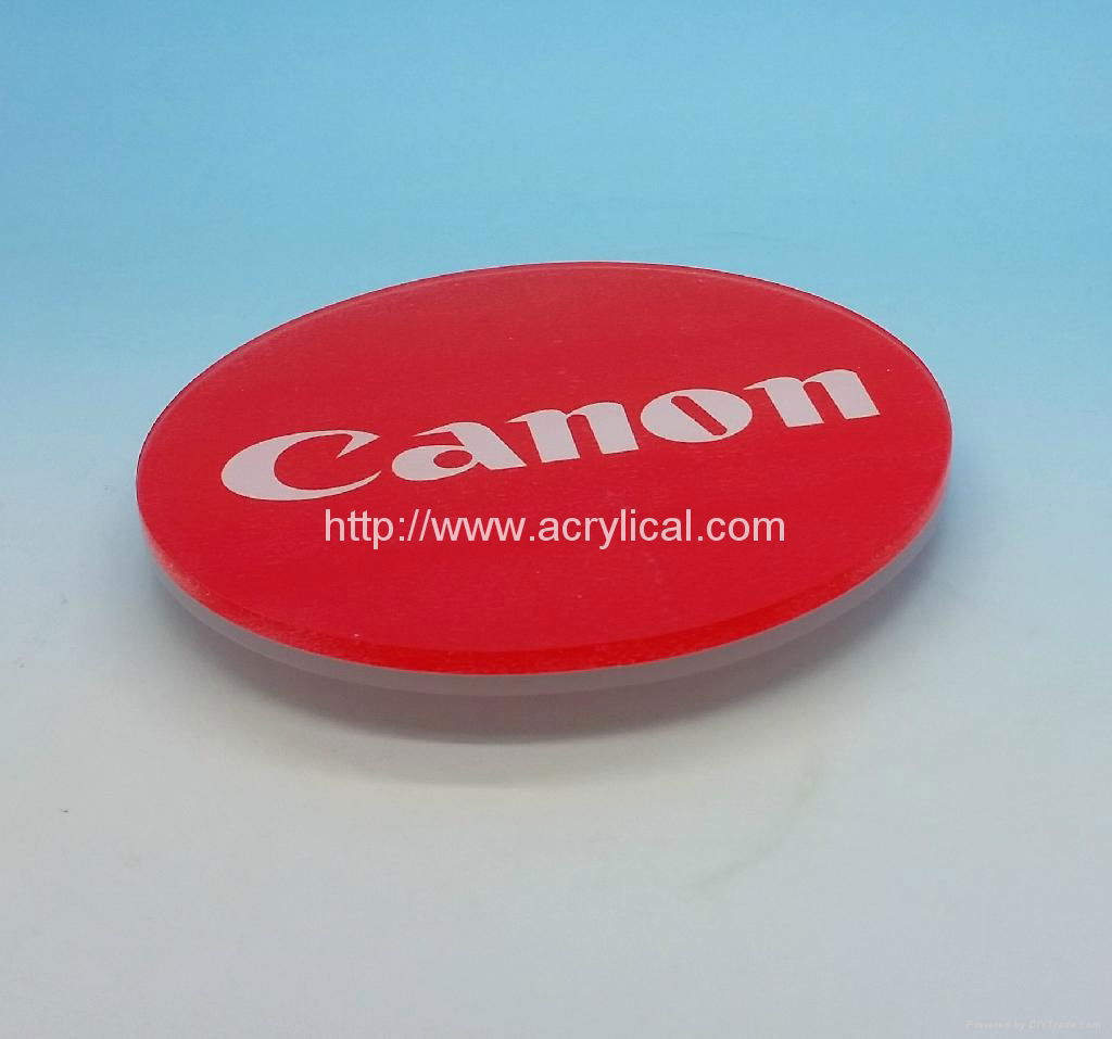 Acrylic coaster -Canon diameter 90mm