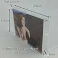 picture photo frame,acrylic block sign holder vertical/horizontal measures5R Curve corner