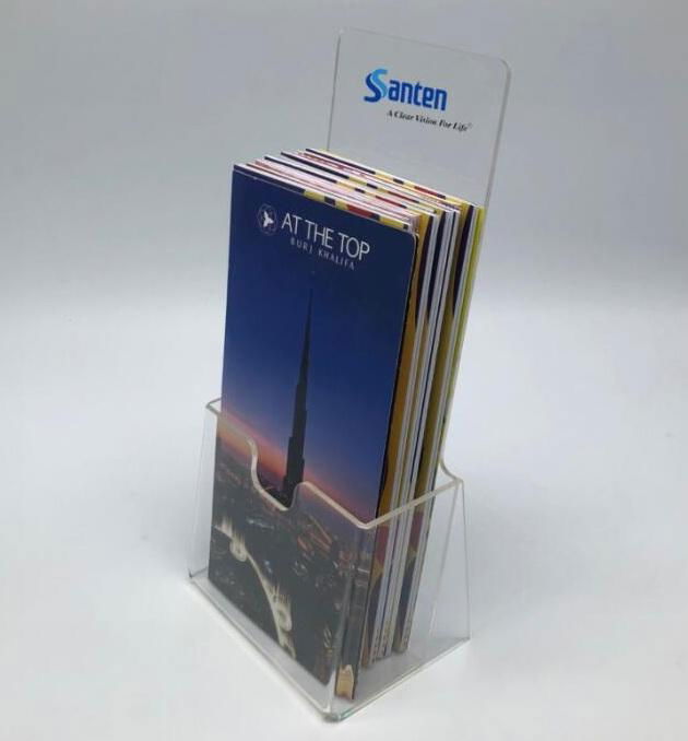 Acrylic Brochure holder, sign holder, Acrylic leaflet stand,1/3 A4 acrylic brochure holder, acrylic leafet stand