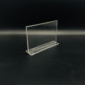 A6 T stand,A6 Portrait acrylic T Stand Menu Holder 1