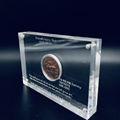 Acrylic coin award,Custom Acrylic Coin Sandwich Award