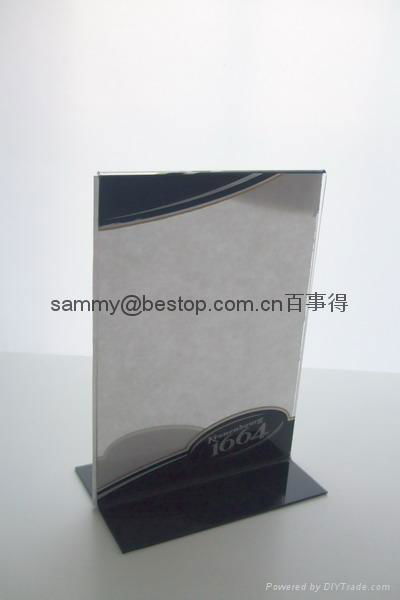 acrylic menu holder/table tent/sign holder/SIGN HOLDER