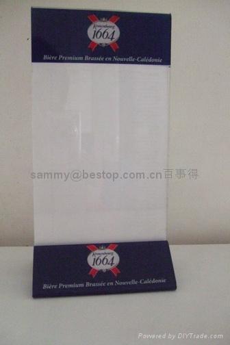 acrylic menu holder/table tent/sign holder/SIGN HOLDER