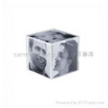 acrylic photo cube