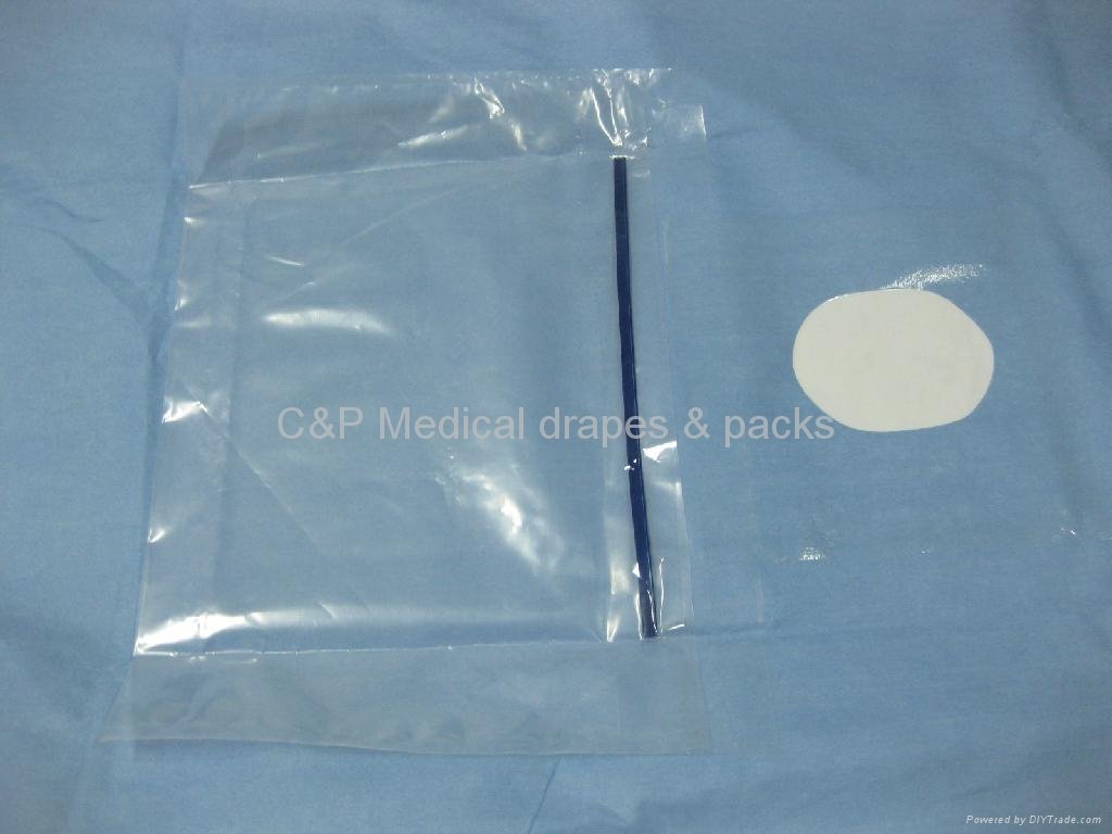  Ophthalmic drape with 1 fluid collectiion pouch 3
