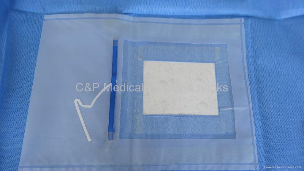 Ophthalmic drape with 1 fluid collectiion pouch 5