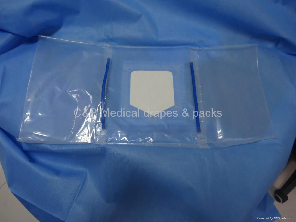 double collection pouches with adhesive and flexform