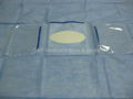 eye drape with dual fluid collection pouch