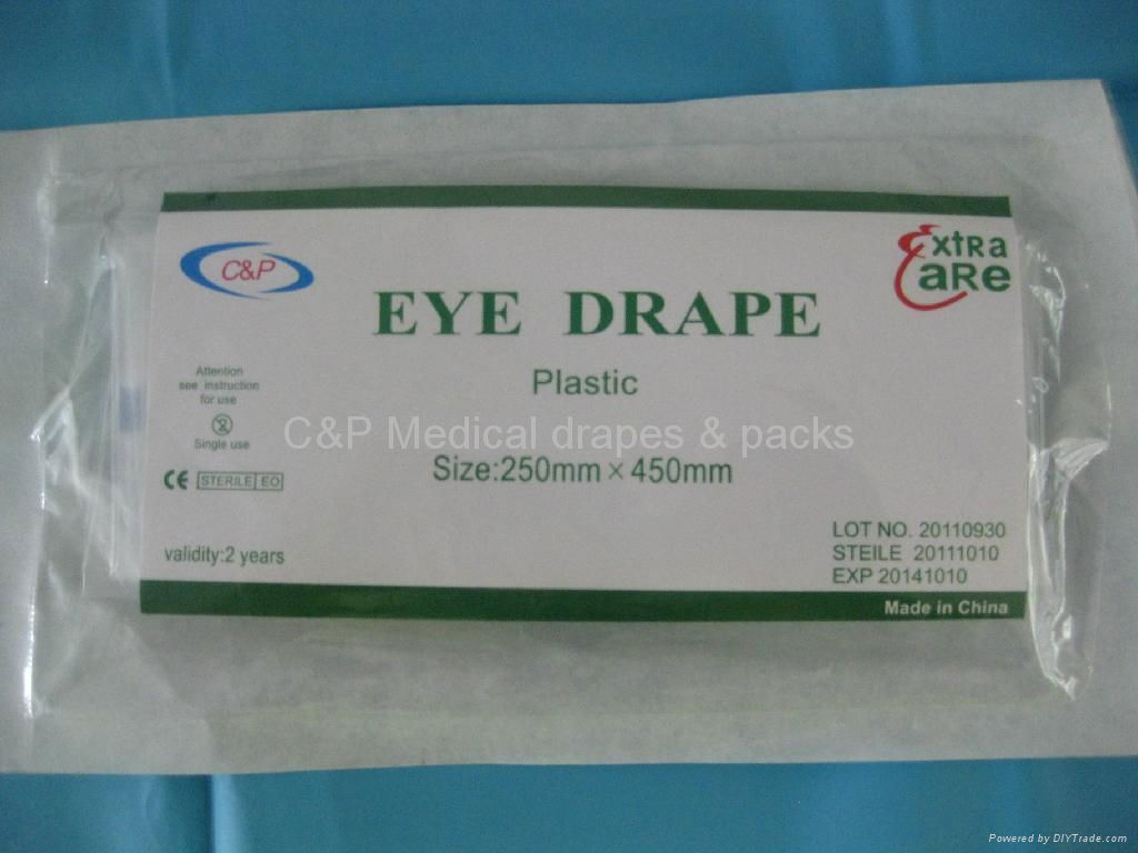 PE eye surgical drape package