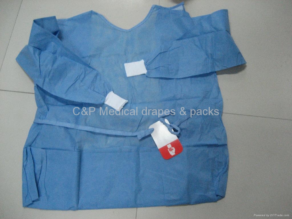Standard Surgical Gown GS011 MJN (China Manufacturer) Nonwoven