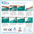 Waterproof SMS Nonwoven Reinforced Hip Drape Pack 13