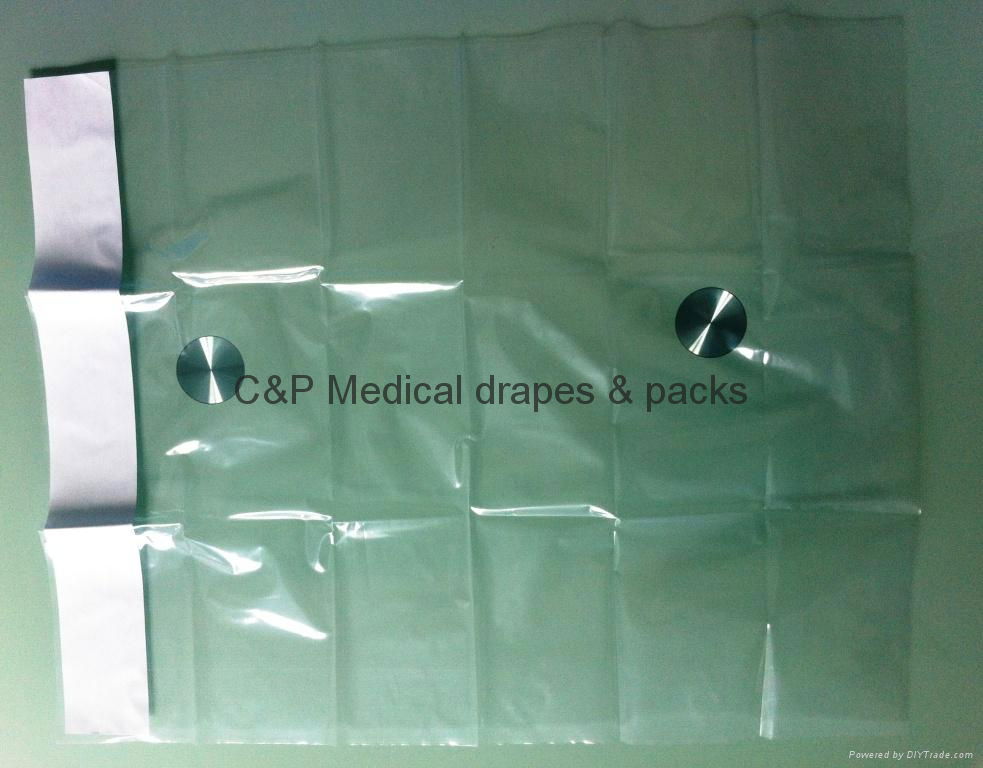 Transparent PE drape / With adhesive 4x40cm