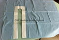 Surgical U drape  / With adhesive hole6,5x50cm /133 x 100cm / loop 