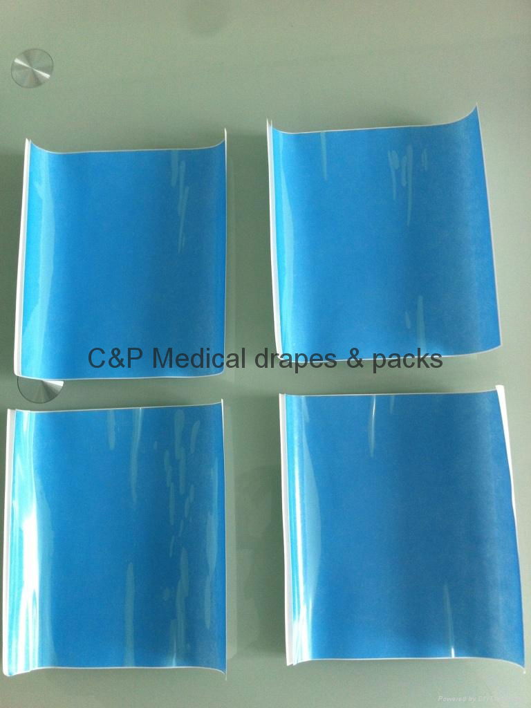 Surface protective film with adhesive / 20 x 20cm  / silicon coated paper backing 