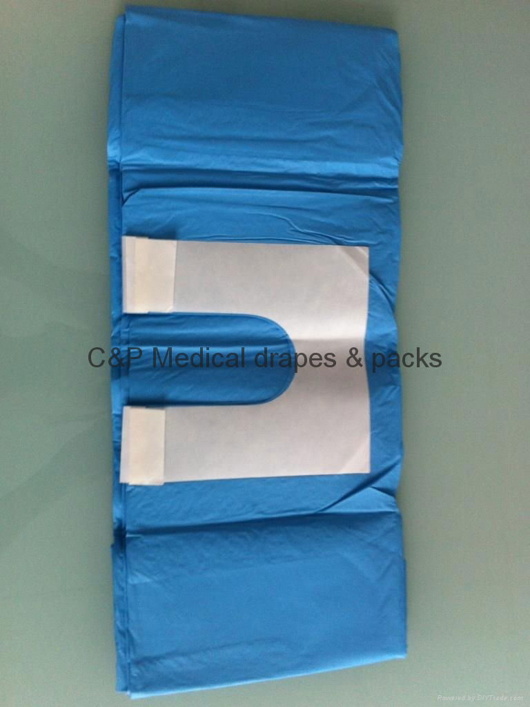 Surgical U drape  / With adhesive /120x 100cm /2 layers water resistant 