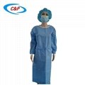 Disposable Non woven AAMI Level 3 Isolation Gown 1