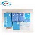 Disposable Orthopedic Knee Arthroscopy Surgery Drape Pack Kit With Gown 1